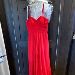 Red formal dress